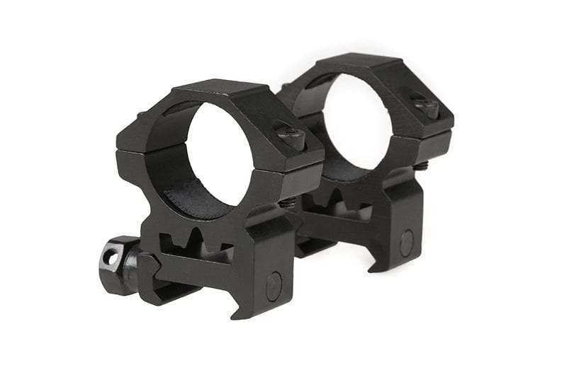 Two-part 25mm optics mount for RIS rail (low)-Theta Optics-Airsoft Mania Europe