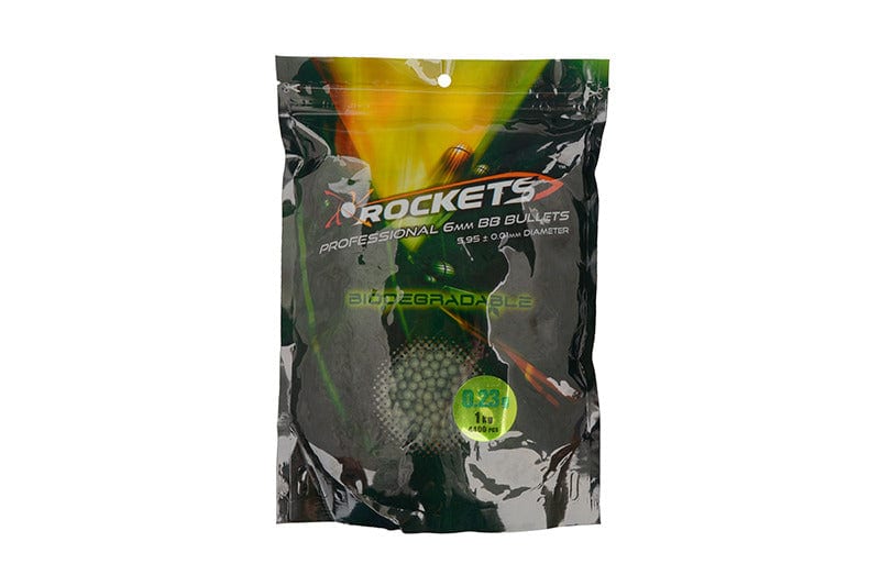 Rockets BIO 0,23g BBs - 1kg - DARK GREEN