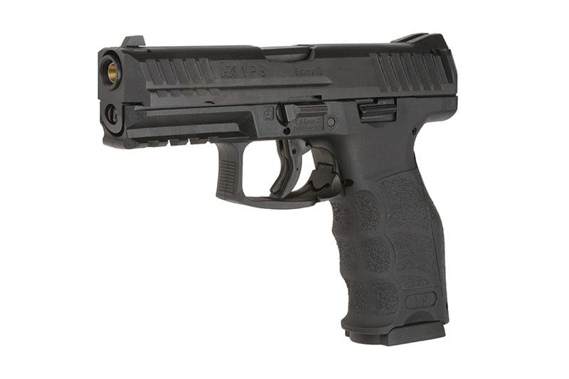 Heckler & Koch VP9 pistol replica by Umarex, featuring realistic details and Green Gas power for enthusiasts.