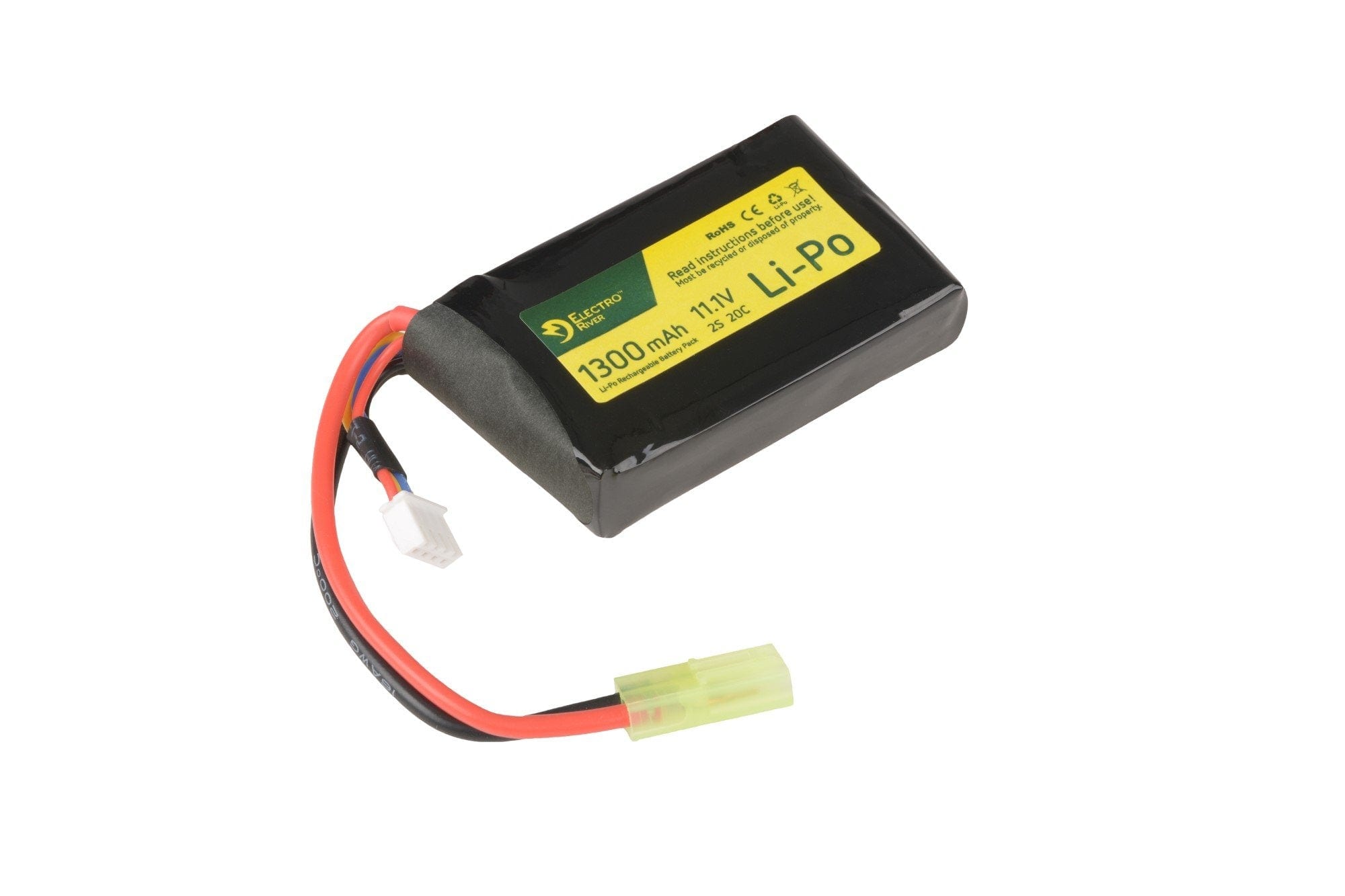 11.1V 1300mAh 20/40C Battery - AN/PEQ Size by Electro River on Airsoft Mania Europe