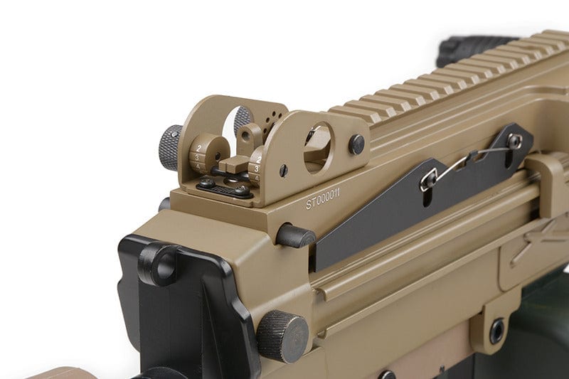 H.M.G. MK46 Machinegun replica - tan by A&K on Airsoft Mania Europe