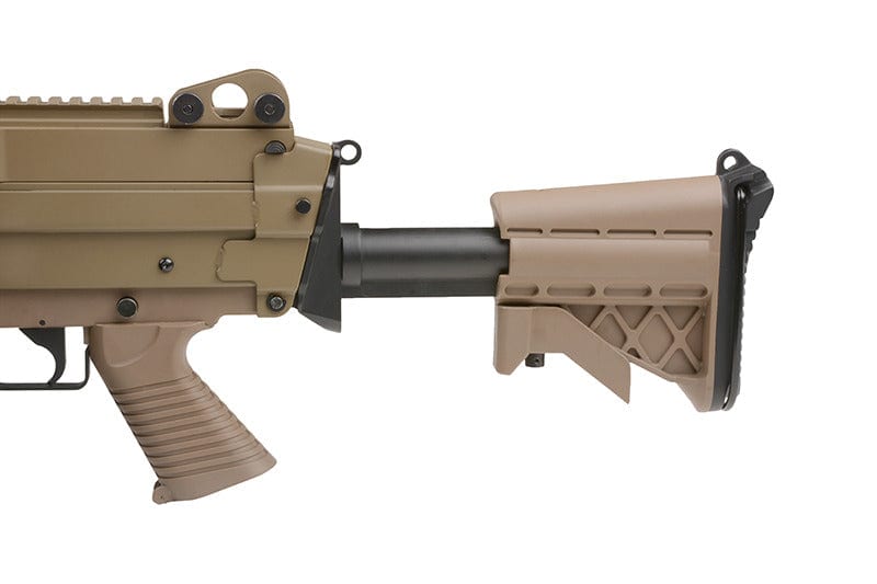 H.M.G. MK46 Machinegun replica - tan by A&K on Airsoft Mania Europe