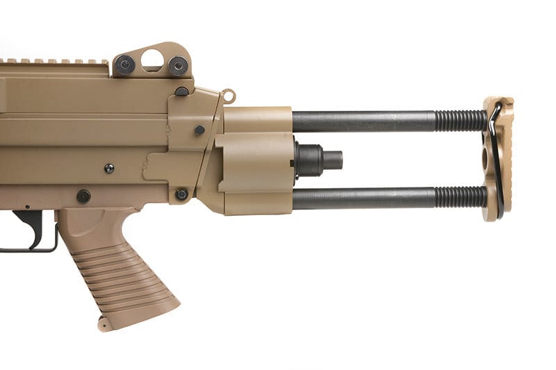 H.M.G. PARA Machinegun replica - tan by A&K on Airsoft Mania Europe