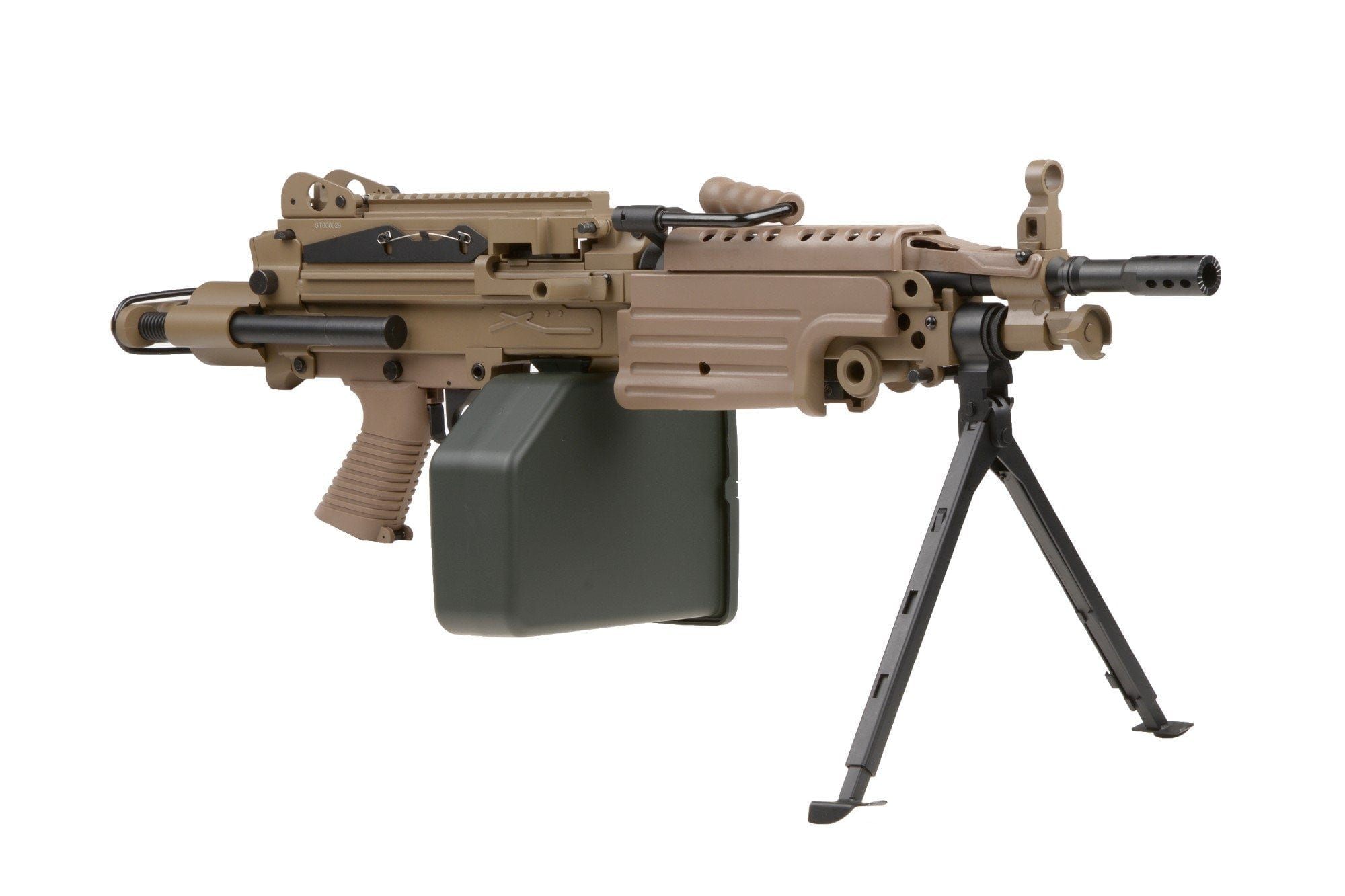 H.M.G. PARA Machinegun replica - tan by A&K on Airsoft Mania Europe
