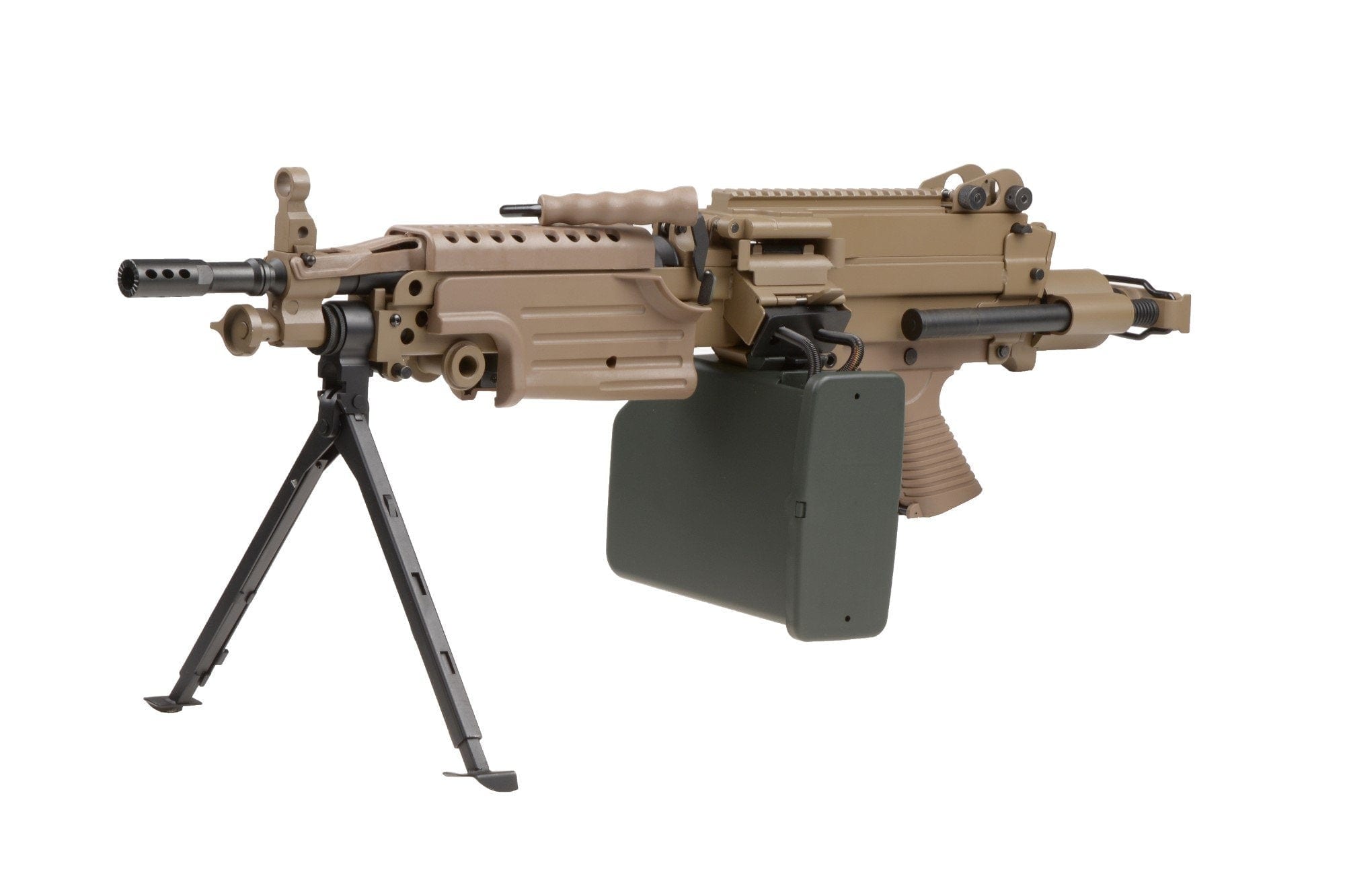 H.M.G. PARA Machinegun replica - tan by A&K on Airsoft Mania Europe