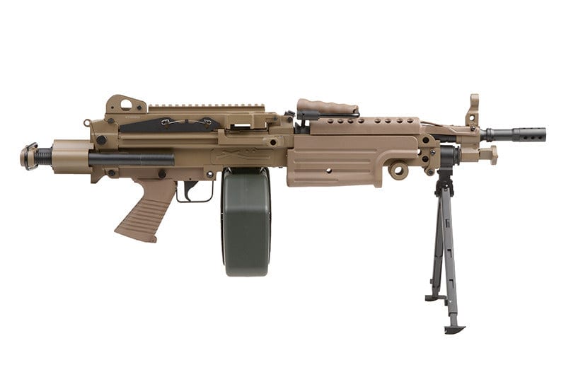H.M.G. PARA Machinegun replica - tan by A&K on Airsoft Mania Europe