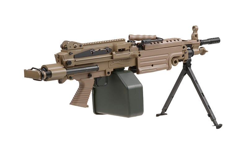 H.M.G. PARA Machinegun replica - tan by A&K on Airsoft Mania Europe