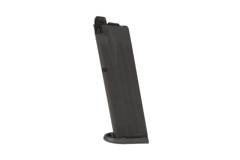 22rnds. Real-cap gas magazine for Walther PPQ M2 type handgun replicas - black