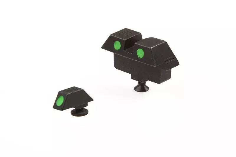 Fluorescent Iron Sights for Glock pistols