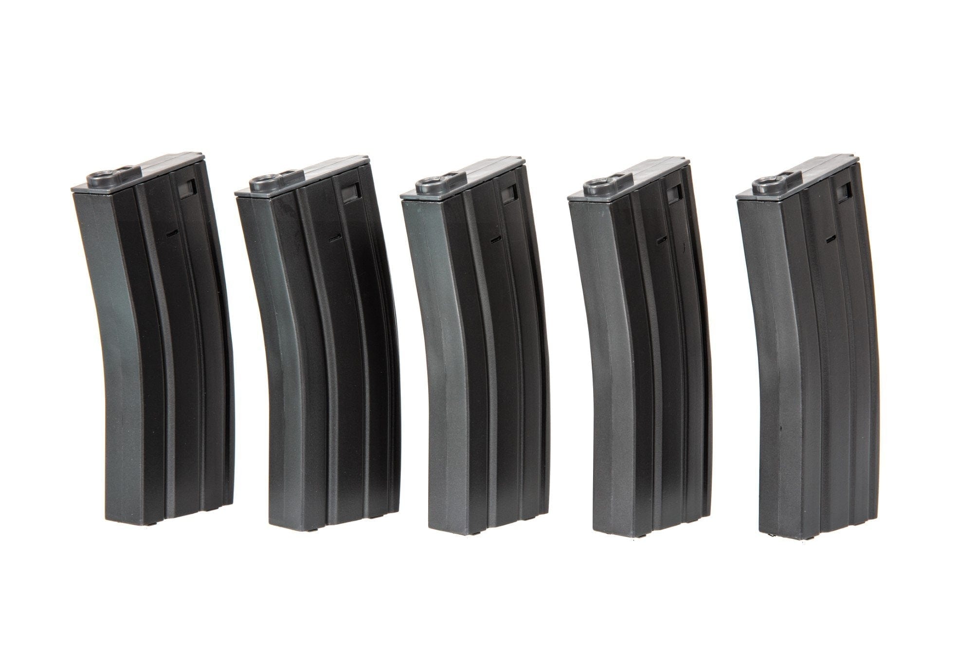 Set of 5 Mid-Cap 140 BB Magazines for M4 / M16 - Gray