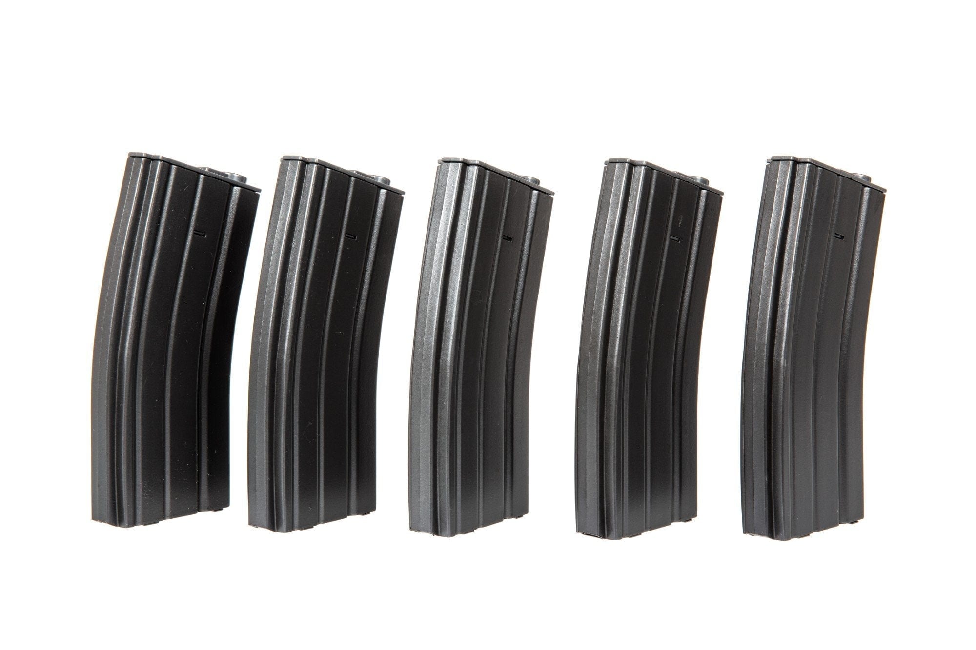 Set of 5 Mid-Cap 140 BB Magazines for M4 / M16 - Gray