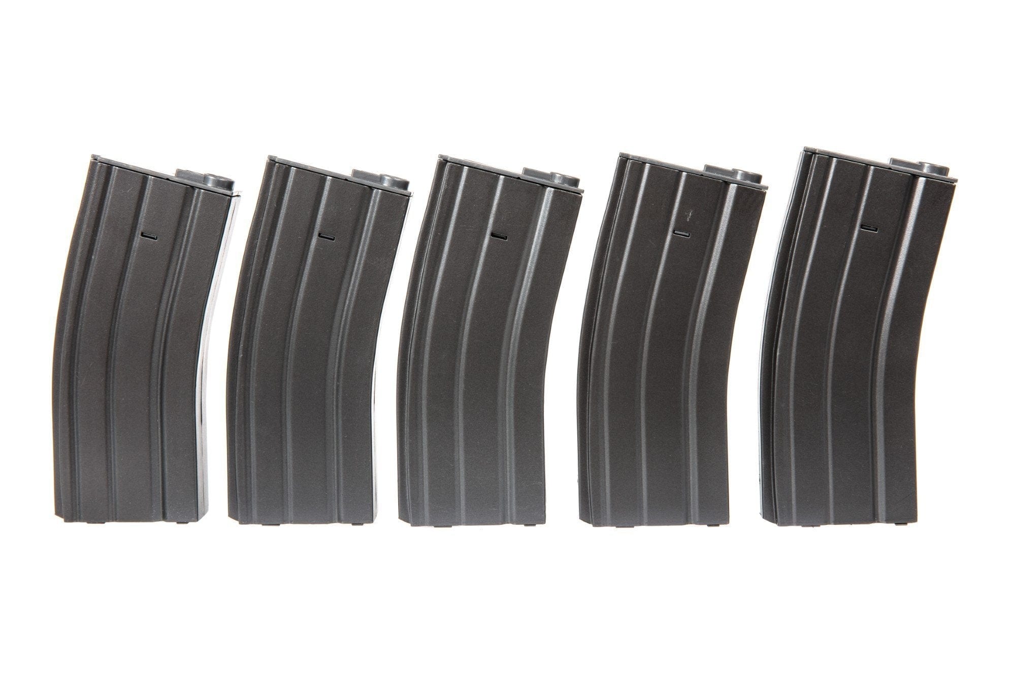 Set of 5 Mid-Cap 140 BB Magazines for M4 / M16 - Gray