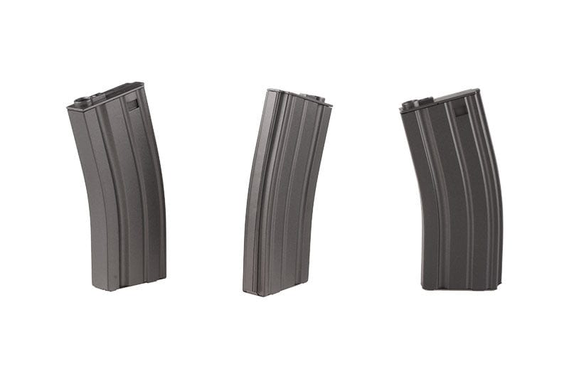 Set of 5 Real 30 BB-Cap Magazines for M4 / M16 Replicas - Gray