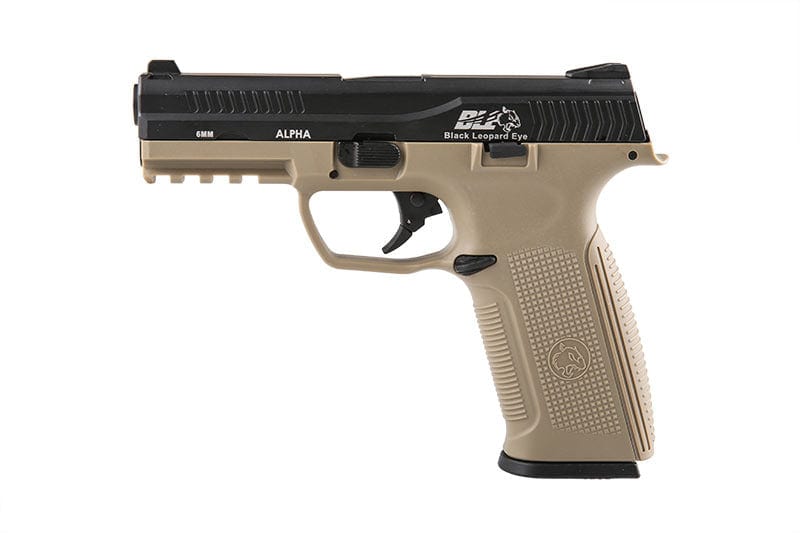 BLE - Alpha Pistol Replica - Black/Tan