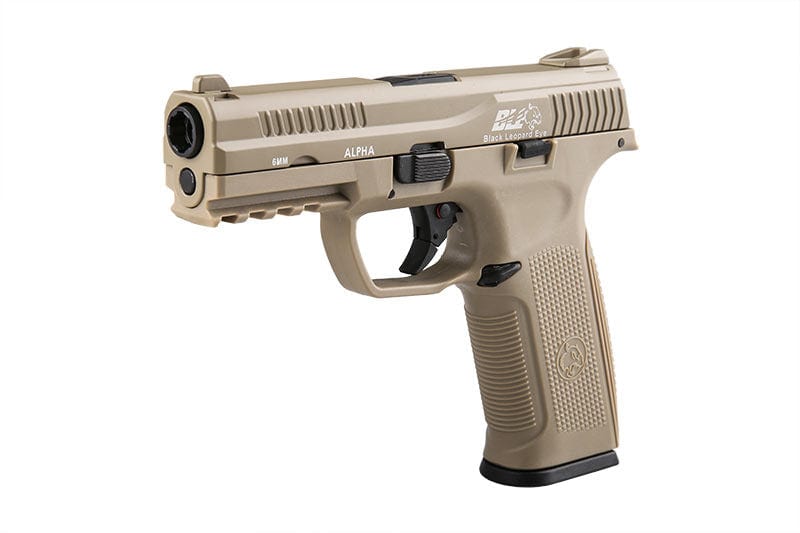 BLE - Alpha Pistol Replica - Tan by ICS on Airsoft Mania Europe