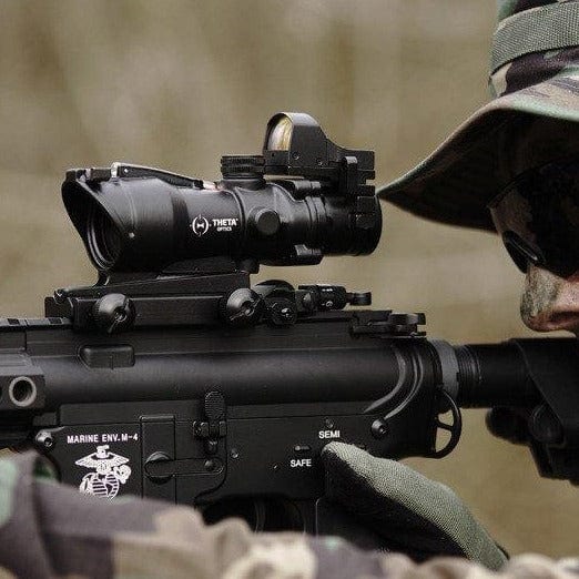 RedFiber 4×32C scope + Micro - black-Theta Optics-Airsoft Mania Europe