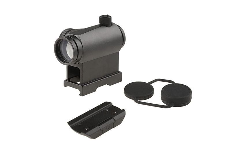 Compact III Reflex Sight Replica (High-Profile + Low-Profile Mounts) - Black-Theta Optics-Airsoft Mania Europe