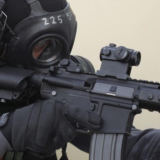 Compact III Reflex Sight Replica (High-Profile + Low-Profile Mounts) - Black-Theta Optics-Airsoft Mania Europe