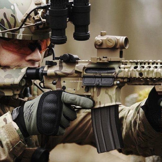 Compact III Reflex Sight Replica (High-Profile + Low-Profile Mounts) - Tan-Theta Optics-Airsoft Mania Europe