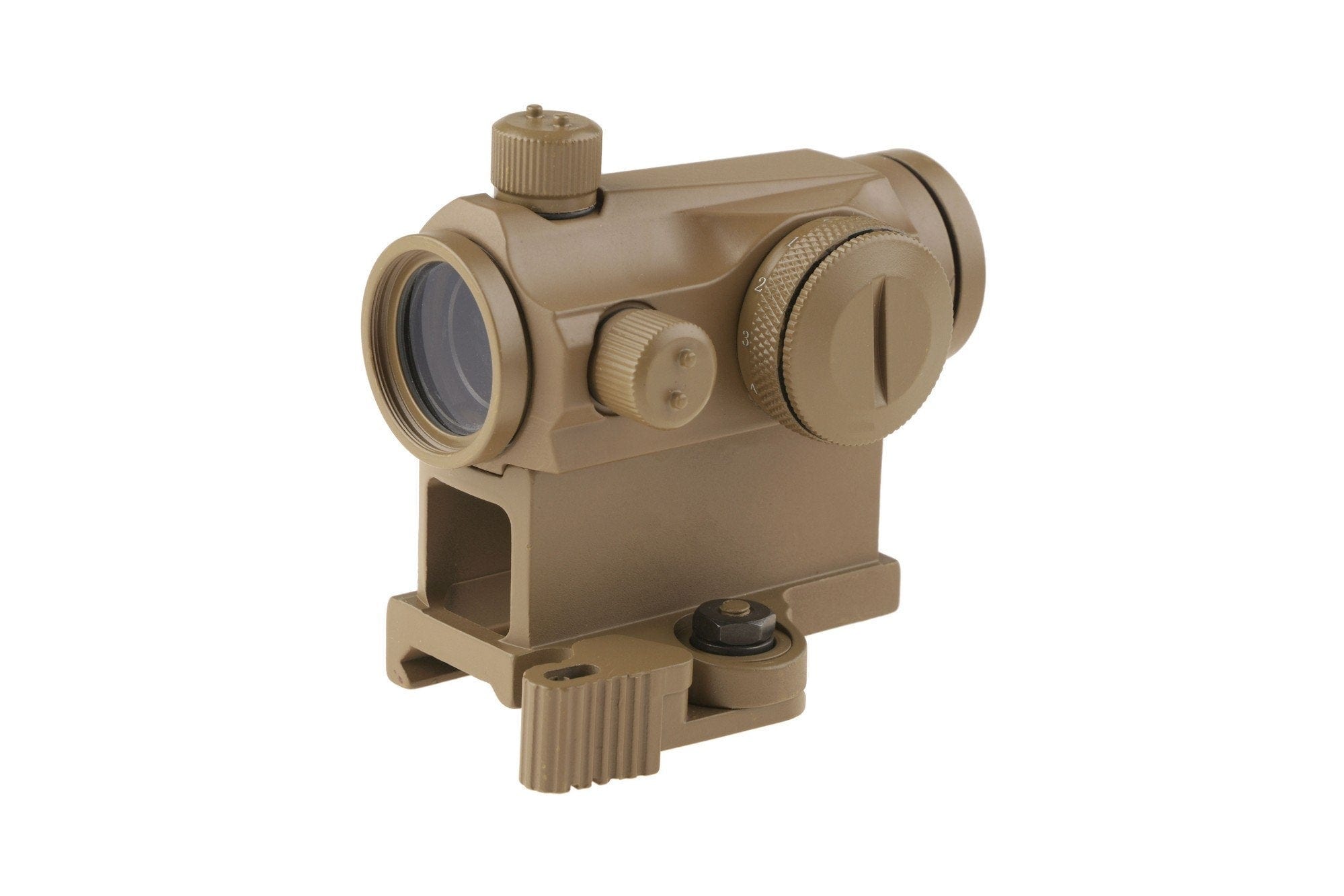 Compact III Reflex Sight Replica (High-Profile + Low-Profile Mounts) - Tan-Theta Optics-Airsoft Mania Europe