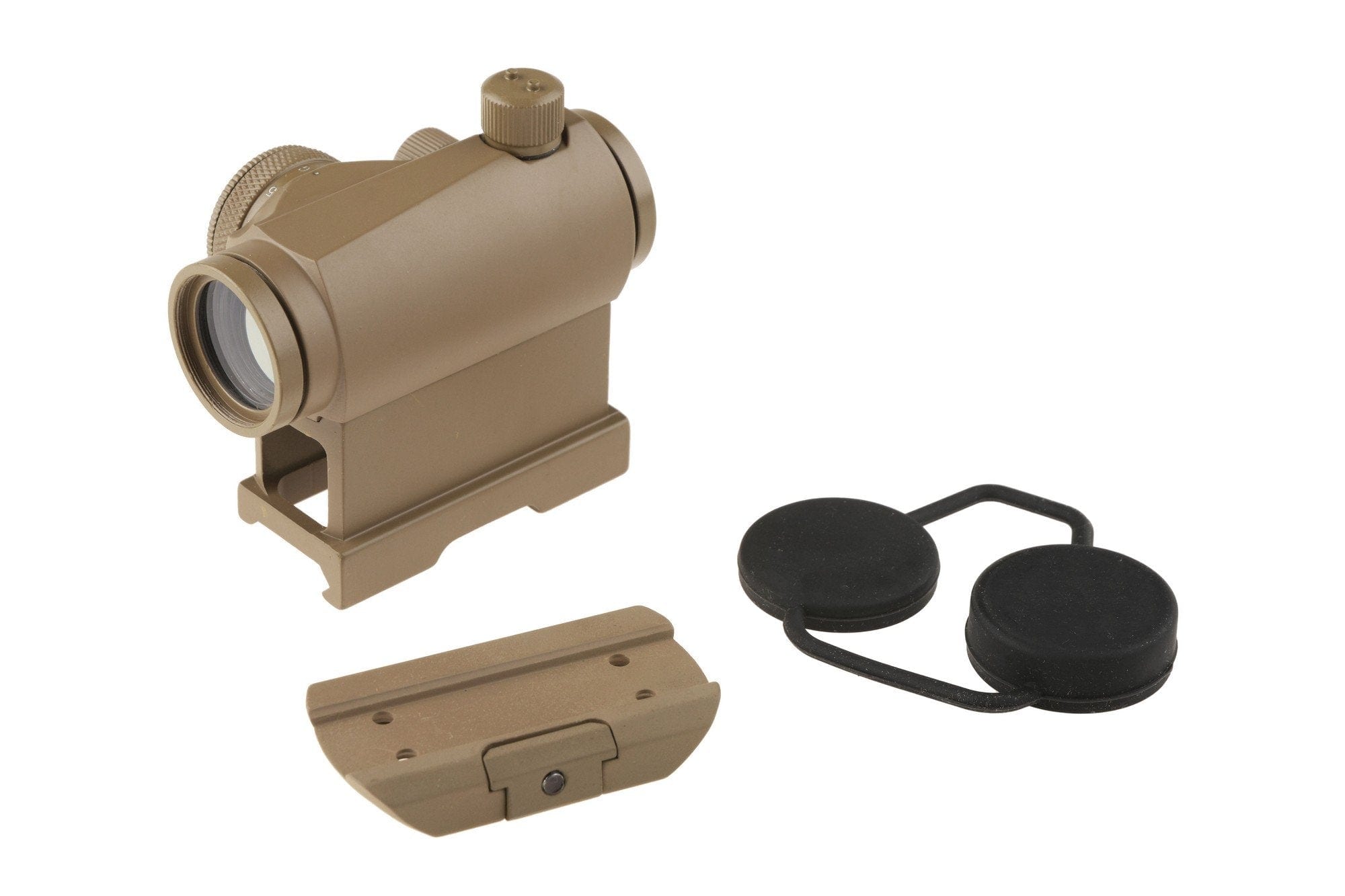 Compact III Reflex Sight Replica (High-Profile + Low-Profile Mounts) - Tan-Theta Optics-Airsoft Mania Europe