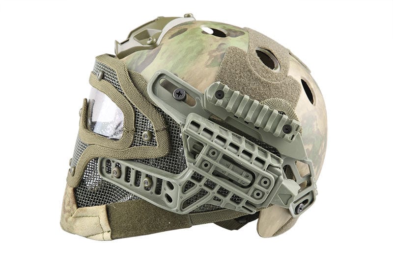 FAST PJ G4 System Helmet Replica with Face Shield - ATC-FG by Emerson Gear on Airsoft Mania Europe