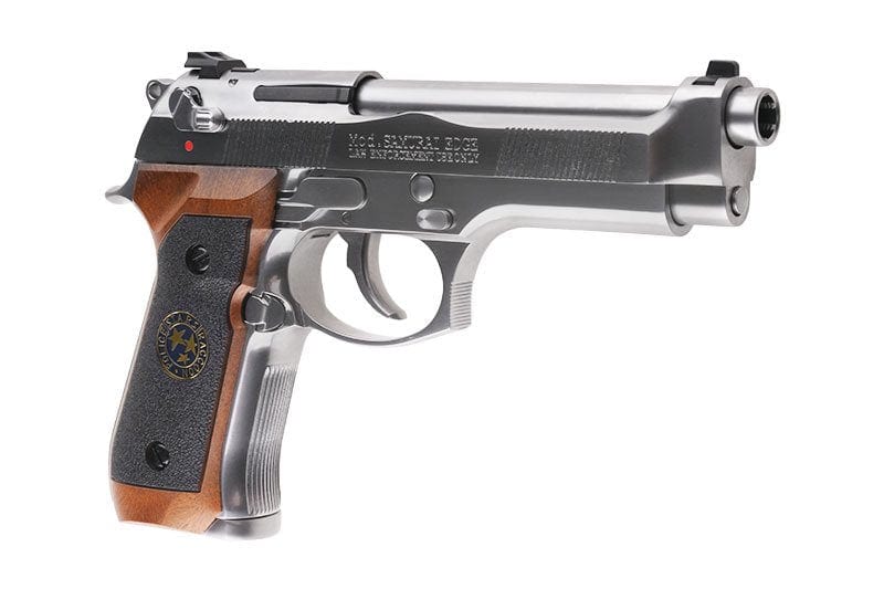 Samurai Edge Standard V.2 M9 Full Auto gas pistol, silver