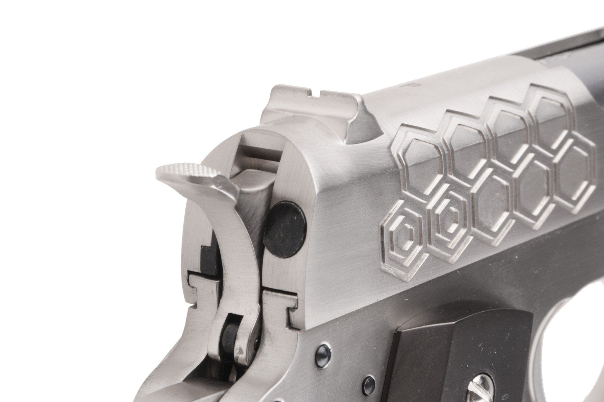 1911 Hex Cut V.3 pistol replica - silver