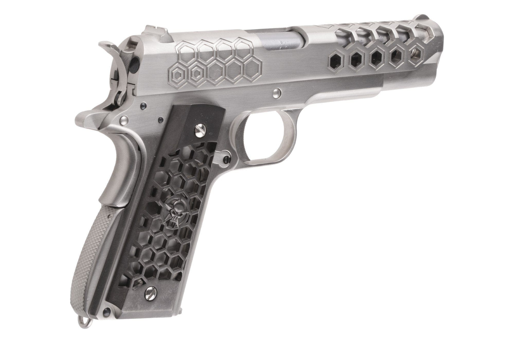 1911 Hex Cut V.3 pistol replica - silver