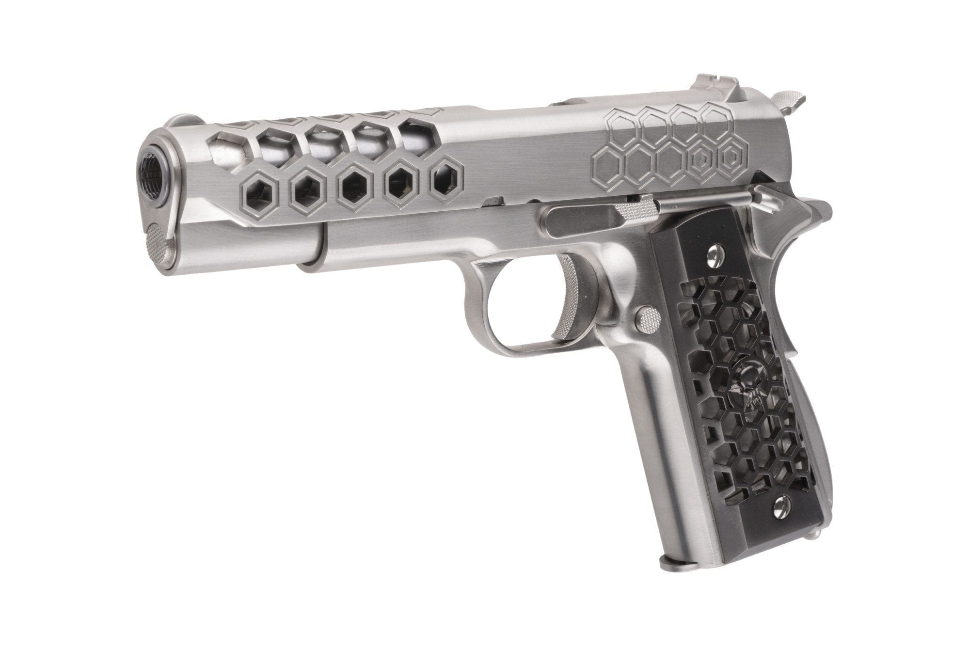 1911 Hex Cut V.3 pistol replica - silver