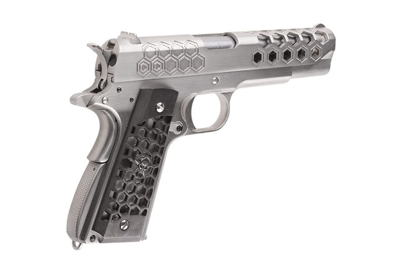 1911 Hex Cut V.3 pistol replica - silver