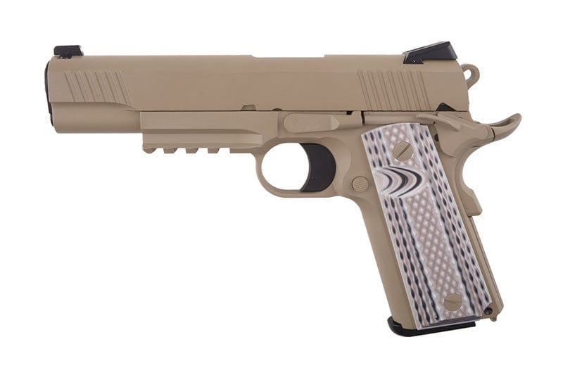 1911 M45A1 Airsoft Gas Pistol - tan