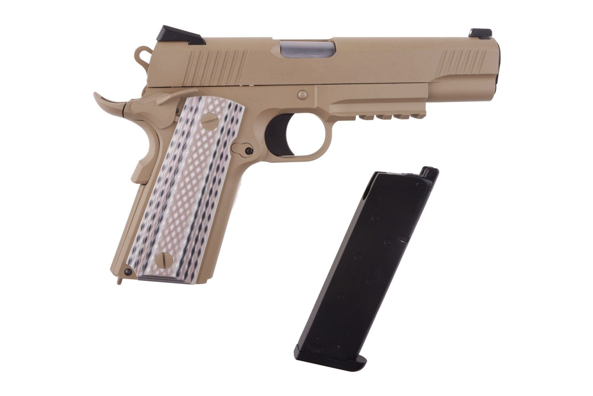 1911 M45A1 Airsoft Gas Pistol - tan