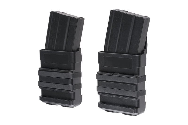 Double Open III (M) 5.56 Magazine Pouch - Black