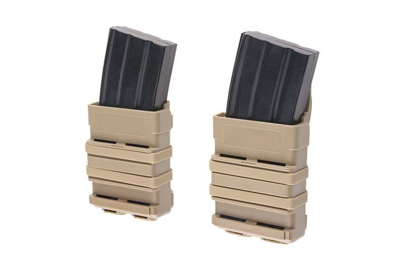 Double Open III (M) 5.56 Magazine Pouch - Tan