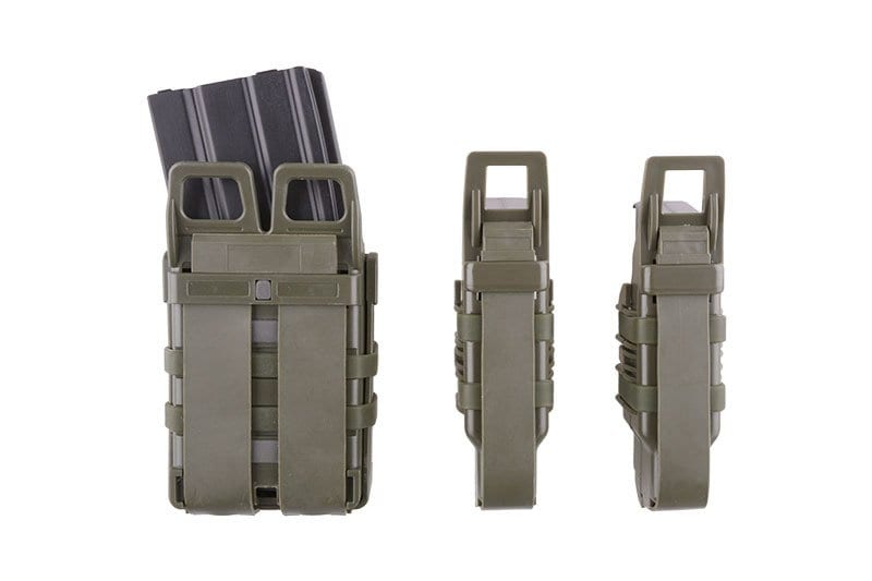 Set of Open III (2 XS + 1 M) Pistol + 5.56 Magazine Pouches - Olive Drab
