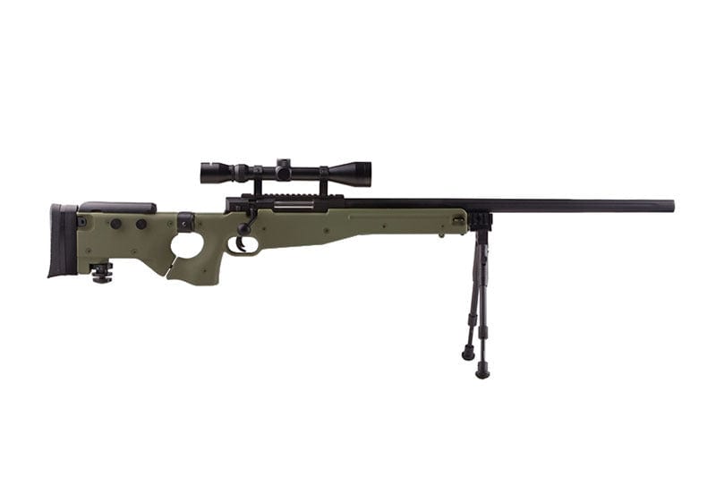 MB08A sniper rifle replica - with scope and bipod - olive by WELL on Airsoft Mania Europe