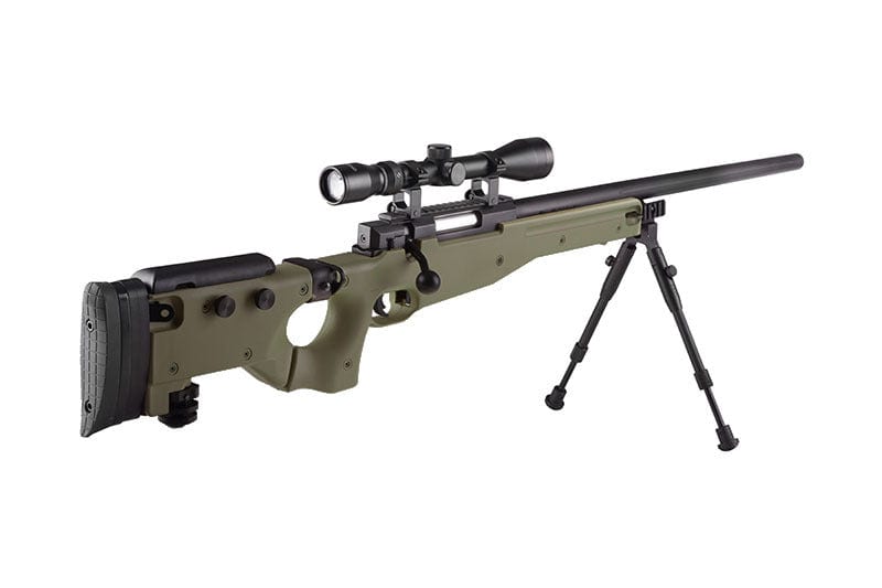 MB08A sniper rifle replica - with scope and bipod - olive by WELL on Airsoft Mania Europe