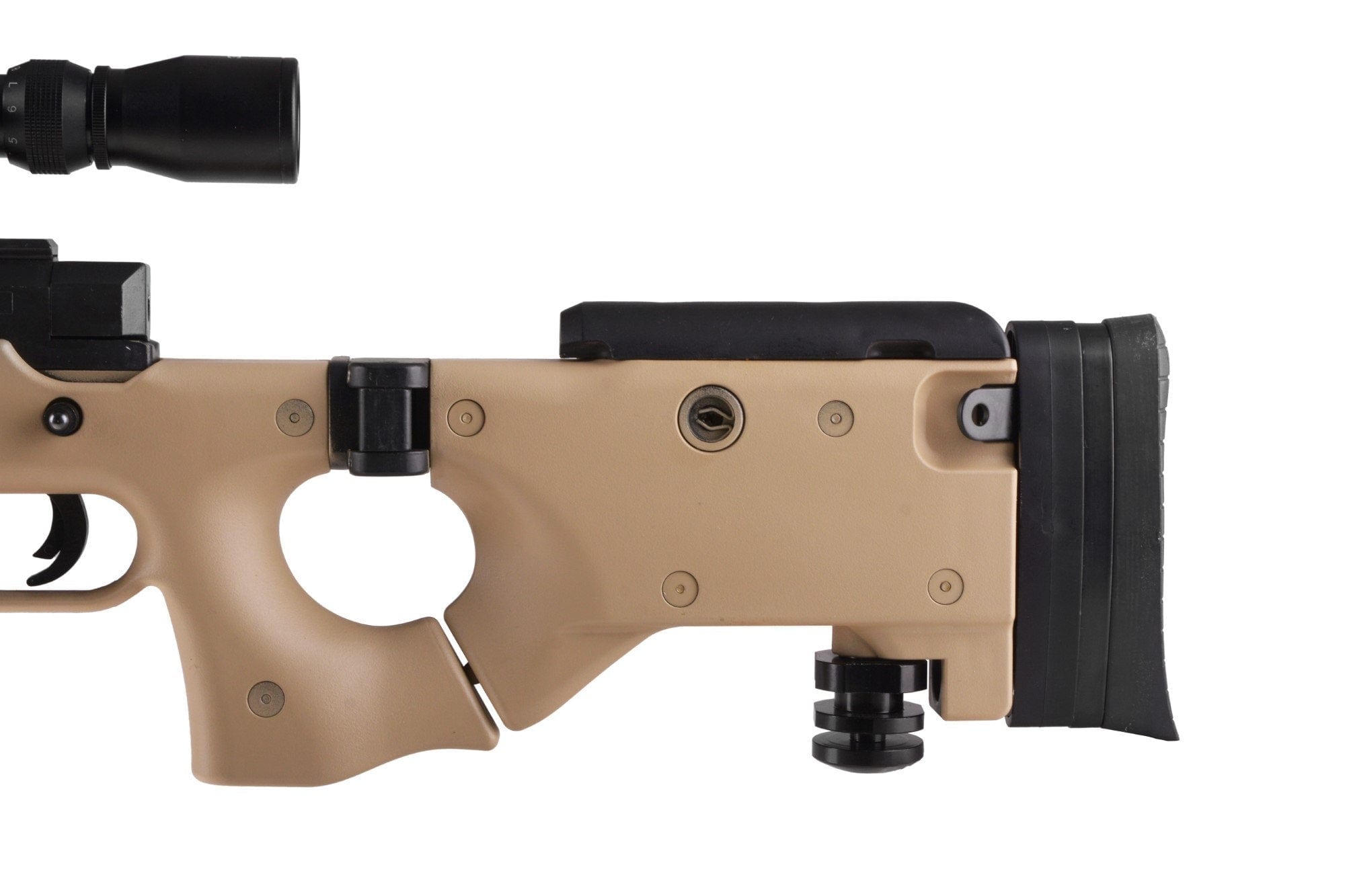MB08A sniper rifle replica - with scope and bipod - tan by WELL on Airsoft Mania Europe