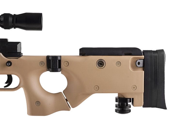 MB08A sniper rifle replica - with scope and bipod - tan by WELL on Airsoft Mania Europe