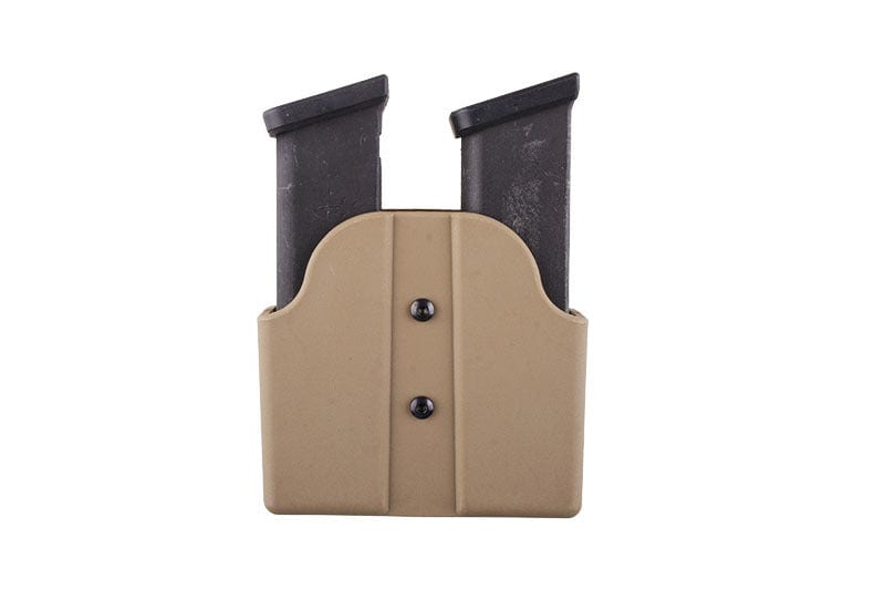 Double Pouch for Pistol Magazines (Belt Mount) - Dark Earth by FMA on Airsoft Mania Europe