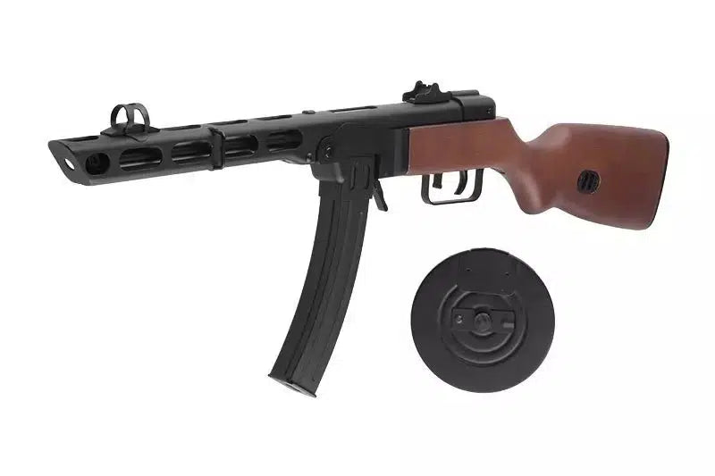 PPSH-41 Soviet WWII Airsoft SMG - real wood