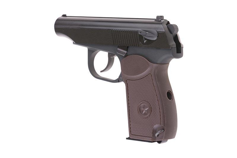 Suppressed MK Pistol Replica - Black/Brown Grip by WE on Airsoft Mania Europe