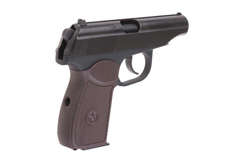 Suppressed MK Pistol Replica - Black/Brown Grip by WE on Airsoft Mania Europe