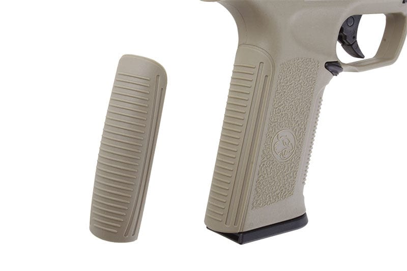 BLE XAE Pistol Replica - Black/Tan by ICS on Airsoft Mania Europe