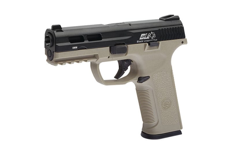 BLE XAE Pistol Replica - Black/Tan by ICS on Airsoft Mania Europe