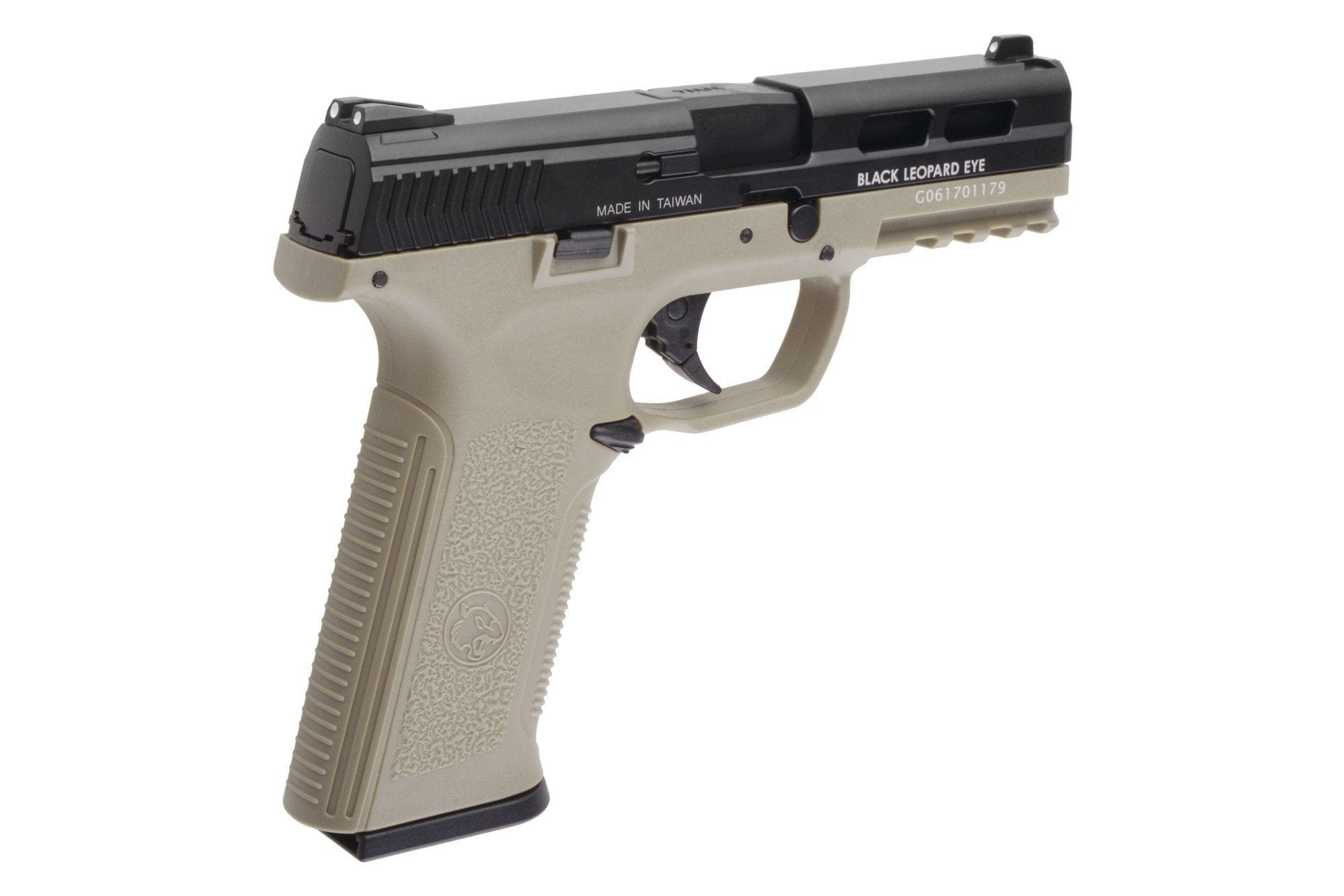 BLE XAE Pistol Replica - Black/Tan by ICS on Airsoft Mania Europe