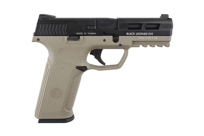BLE XAE Pistol Replica - Black/Tan by ICS on Airsoft Mania Europe