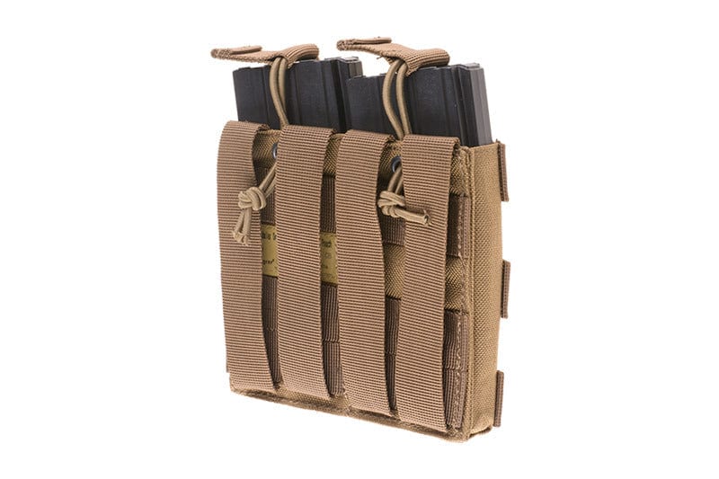 Double Open Top Pouch for M4 / M16 Magazine - Coyote Brown by Emerson Gear on Airsoft Mania Europe