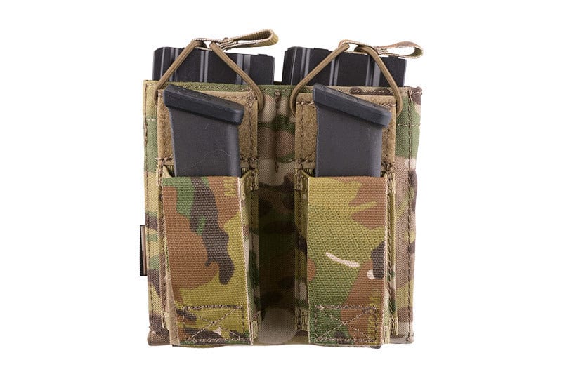 Double Open Top Pouch for M4/M16 + Pistol Magazines - Multicam by Emerson Gear on Airsoft Mania Europe